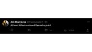 A fan's reaction
